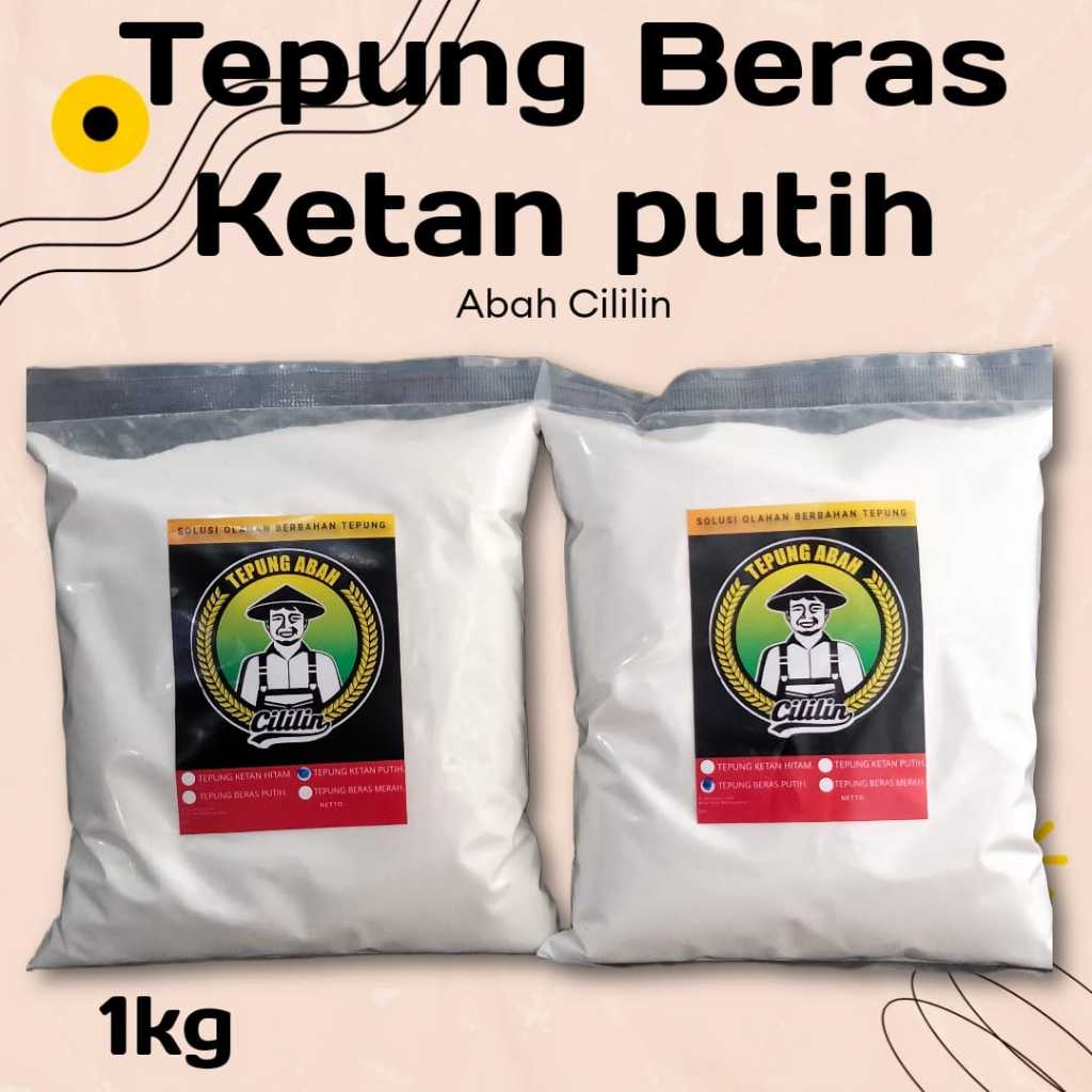 

Tepung Beras Ketan Putih Abah Cililin 1KG, Tepung Ketan Putih 1KG, Tepung Ketan Putih Asli
