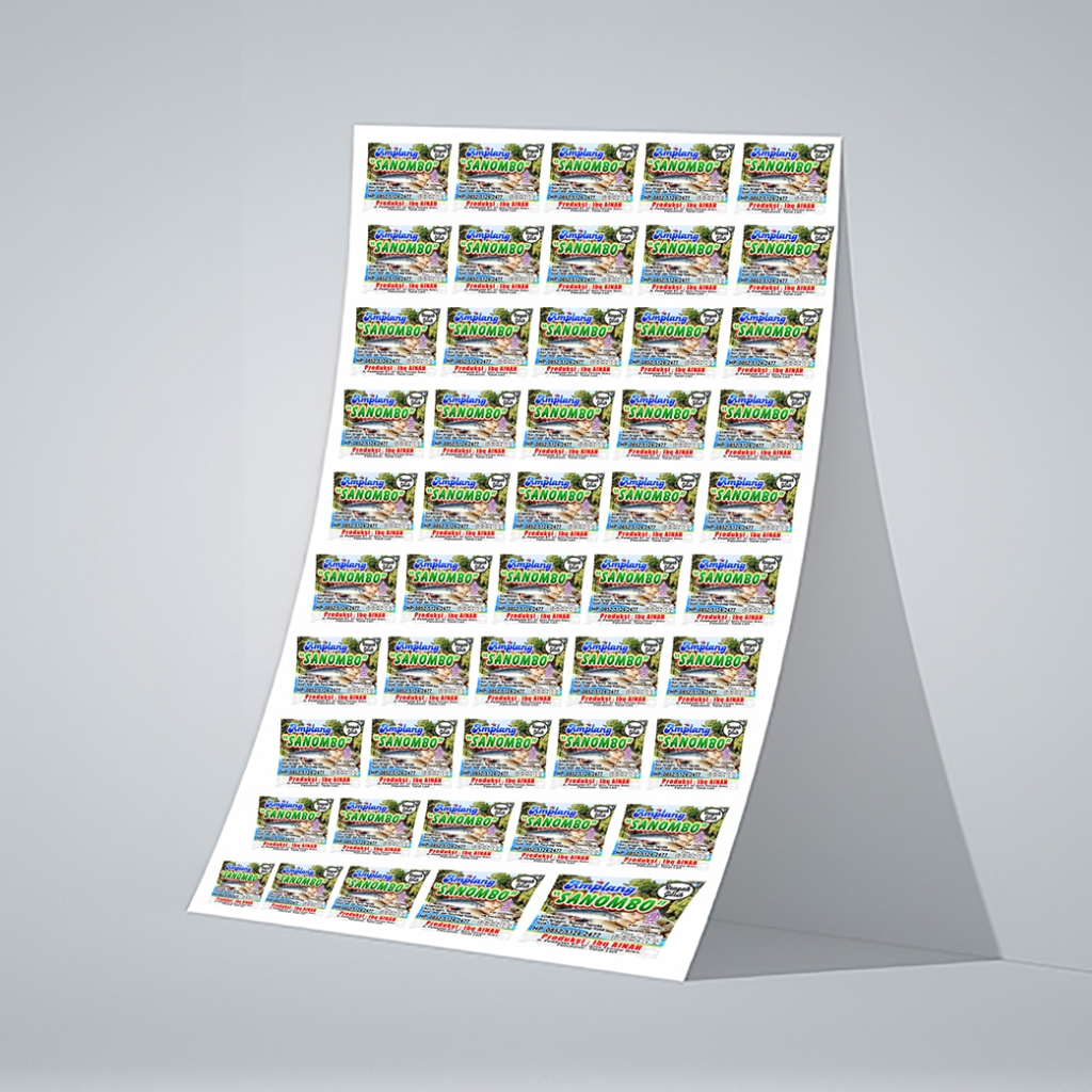 

100 LBR Stiker Amplang Sanombo