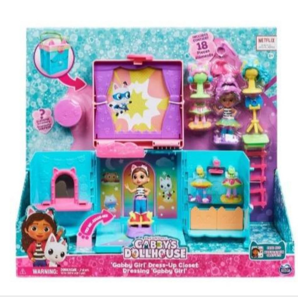 Mainan Gabby Purfect Dollhouse Gabby Dress Up Set