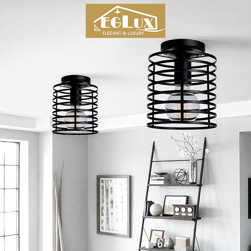 Lampu kristal plafon rumah Lampu kotak modern Plafon Gantung Kristal ruang tamu lorong kamar tidur