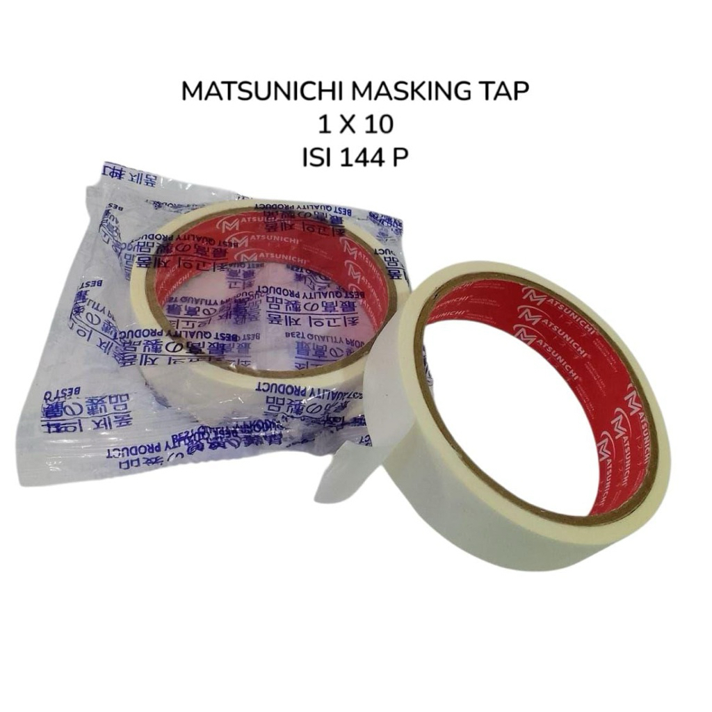 

Matsunichi masking tape / isolasi kertas 1inch & 2 inch / lakban kertas 1" & 2