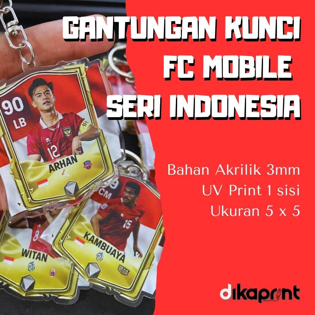 Ganci Gantungan kunci akrilik FC mobile seri Indonesia