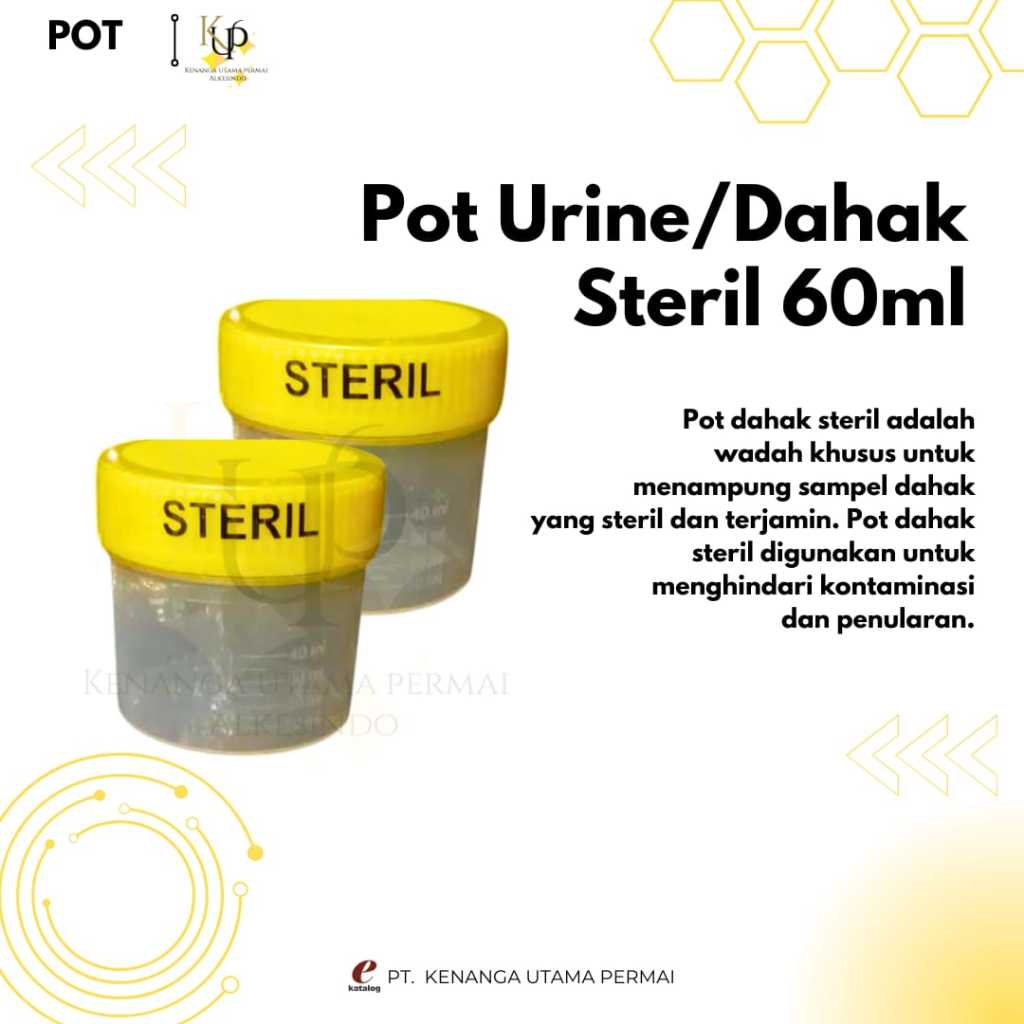 pot dahak steril/pot urine/pot cream steril 60ml