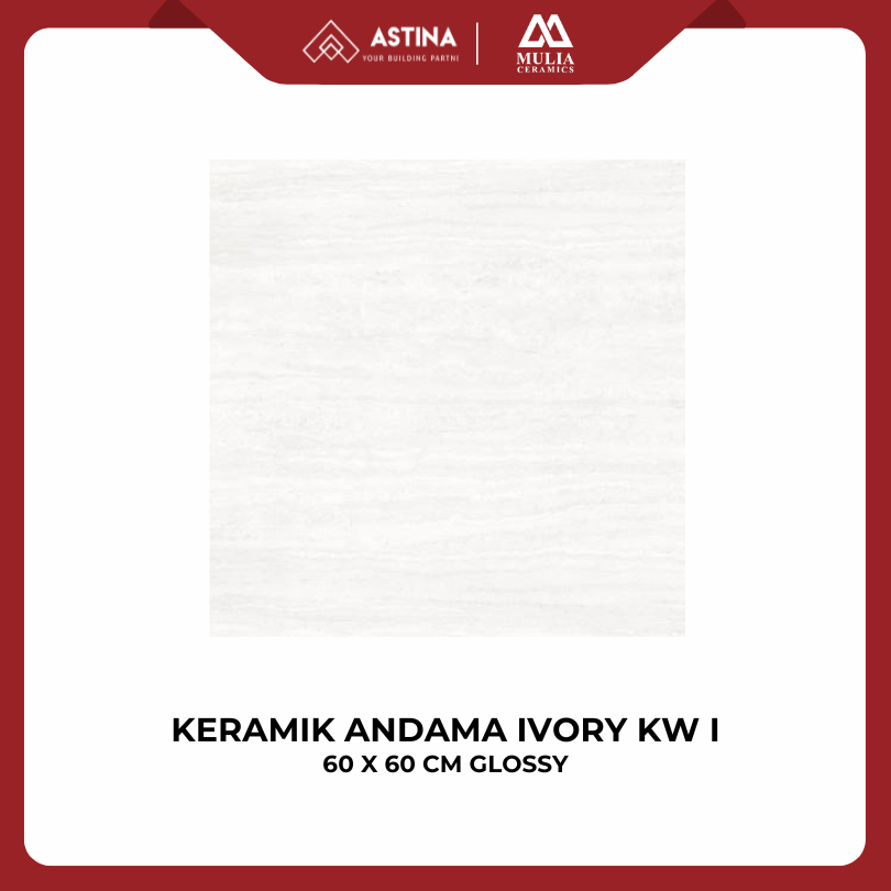 Keramik Lantai Mulia Andama Ivory 60x60