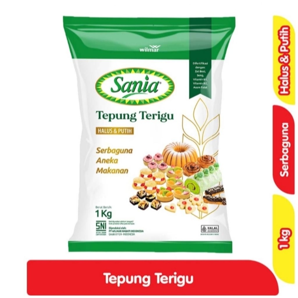 

Sania Tepung Terigu Serbaguna 1 Kg