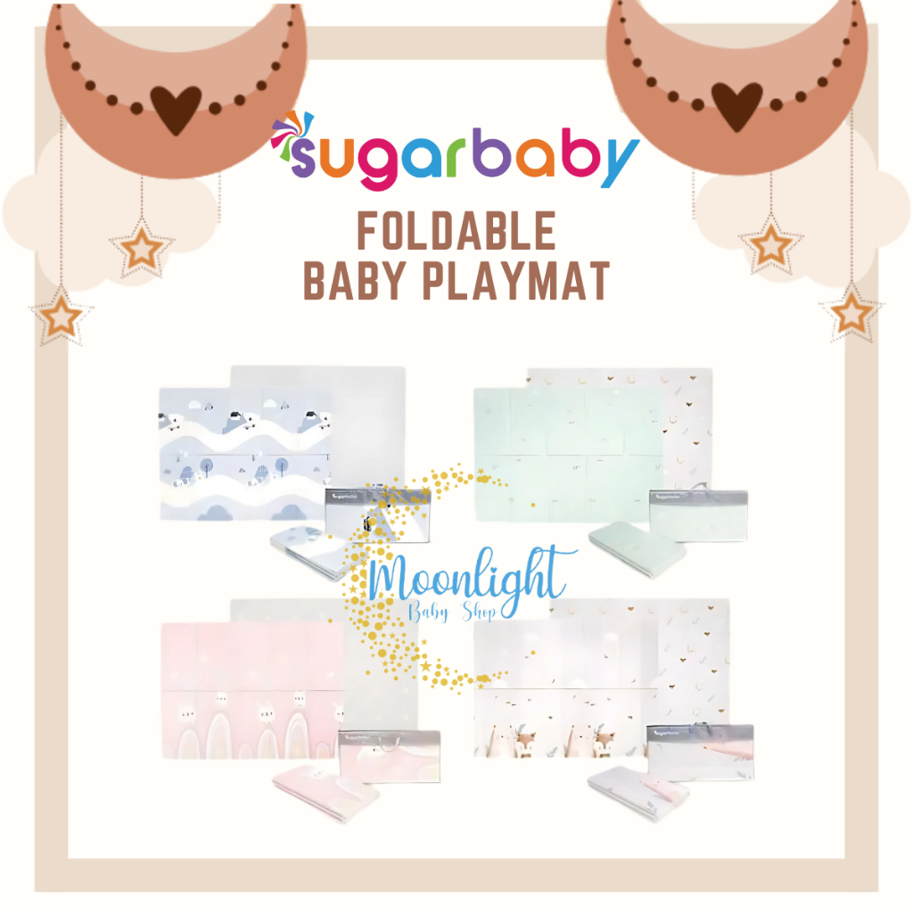 Sugar baby Foldable Baby Playmat / Playmat Lipat Anak / Karpet Lipat Bayi / Matras Bayi