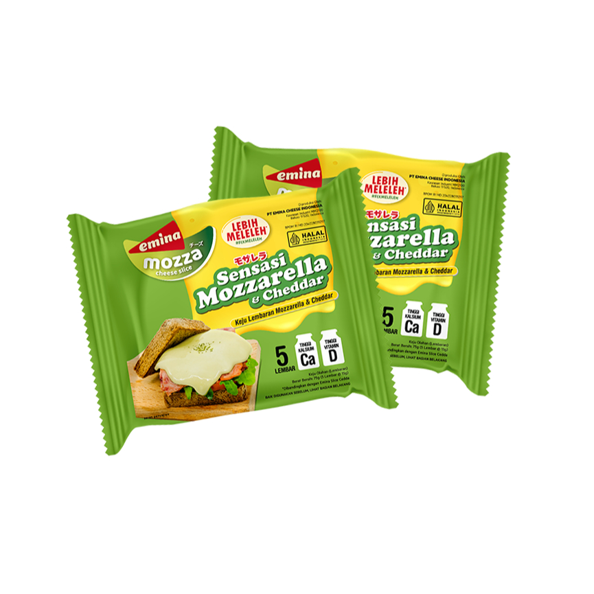 

Emina mozza&cheddar slice 5lbr/pack