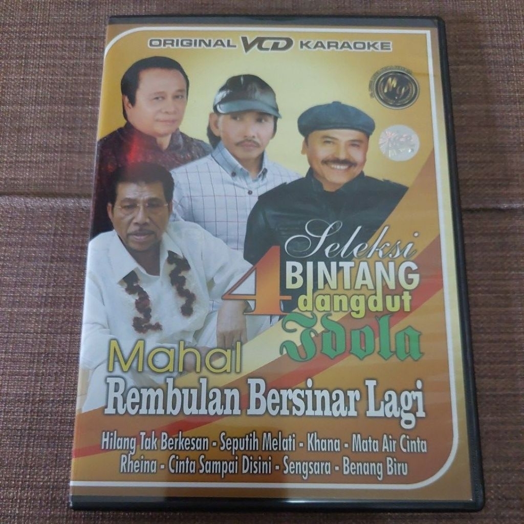 VCD original karaoke seleksi 4 bintang dangdut idola