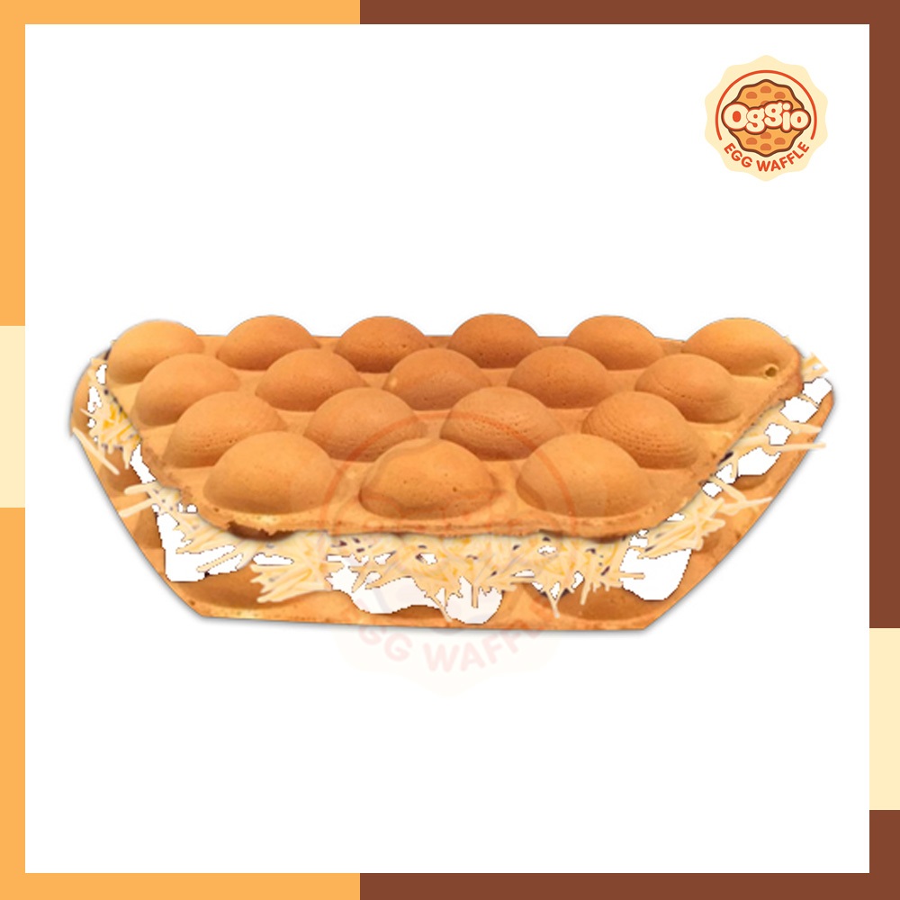

Egg Waffle Cheese milk - Egg Waffle susu keju - Wafel susu keju - Egg Waffle Susu kental manis keju parut - Oggio egg waffle
