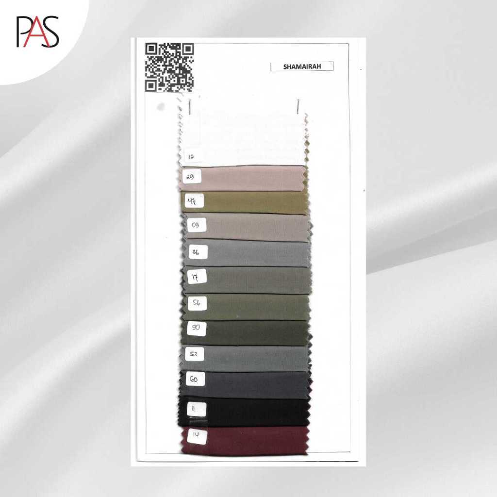 Katalog Warna Kain Polyester Luxury Bahan Shamairah