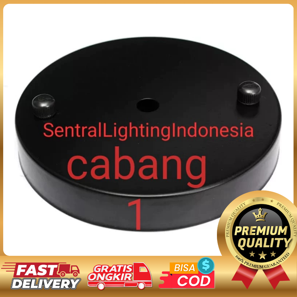 KOP LAMPU GANTUNG CABANG 1 DOP BASE PLAFON