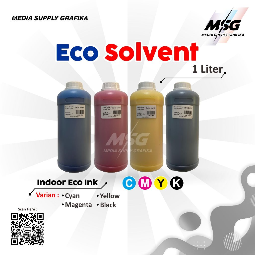 Tinta Eco Solvent Indoor 1L | i1600 i3200 XP600 DX5