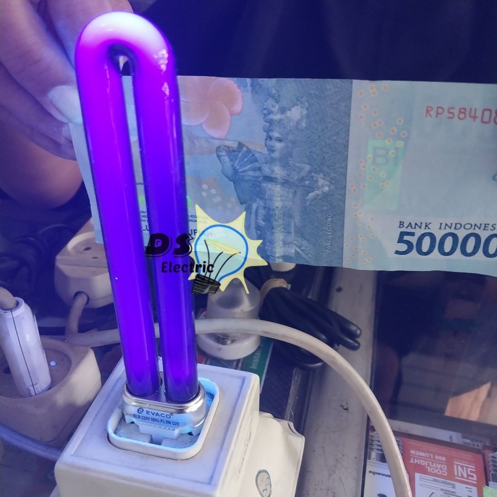 EVACO LAMPU PLS PL UV UANG PALSU 9W 9 Watt