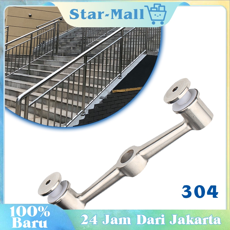 Tiang Stenlis Kaca / Sayap Spider Braket / Tiang Railiing Kaca Untuk Perbaikan Rumah