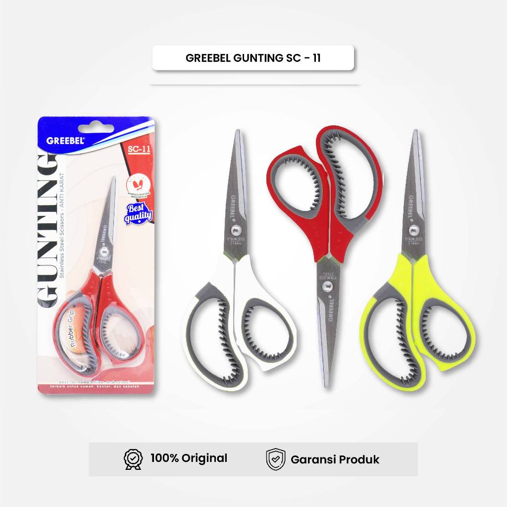 

GREEBEL Gunting SC-11 (PCS) / Gunting Kertas / Gunting Sekolah Timur Agung Grosir