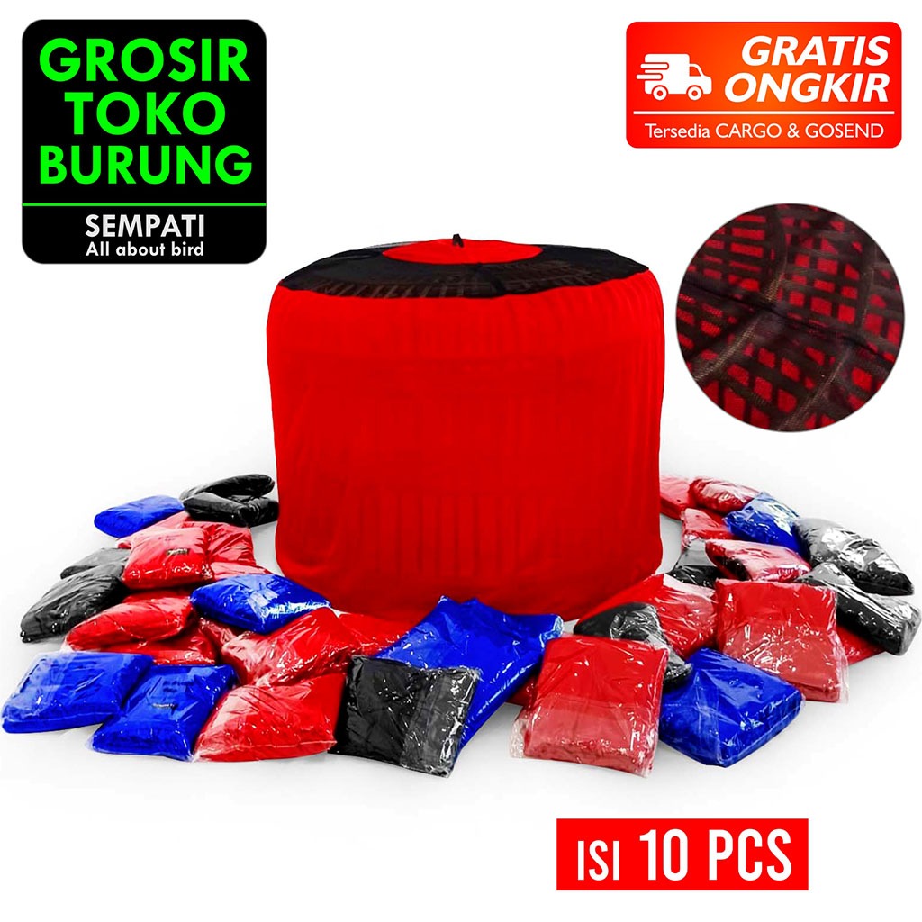 SEMPATI GROSIR Kerodong Sangkar Ayam Bulat Ekonomis Isi 10 Pcs Krodong Kandang Kurungan Ayam Jago La