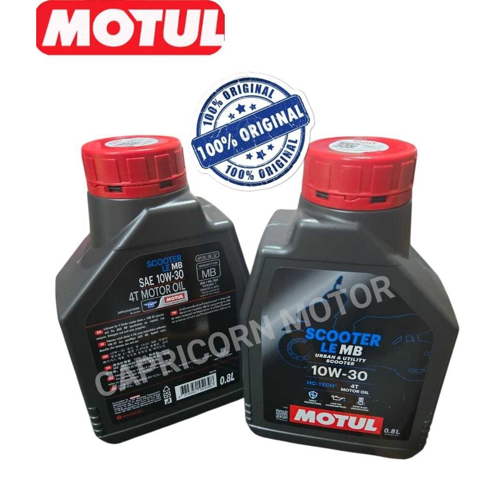 MOTUL SCOOTER LE SAE 10W 30 API SL JASO MB Oli Mesin Motor Matic 800ml