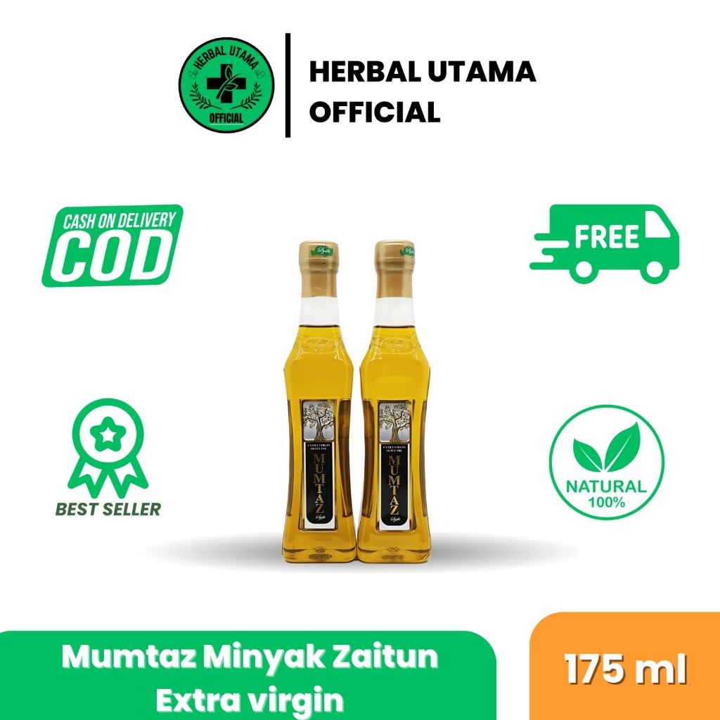 

MINYAK ZAITUN MUMTAZ 175 ML ASLI EXTRA VIRGIN OLIVE OIL MURNI 100%
