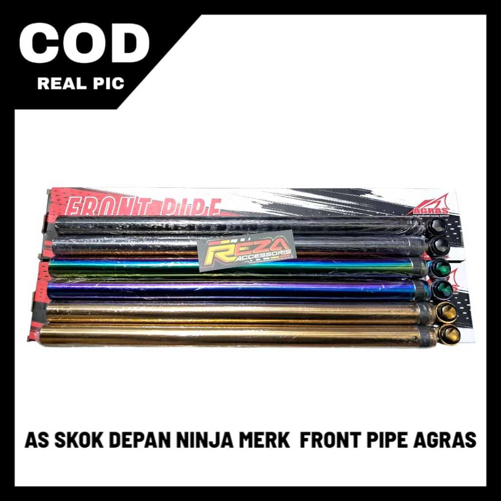AS SKOK SHOCK DEPAN NINJA AS 33 FRONT PIPE MERK AGRAS Motorcycle