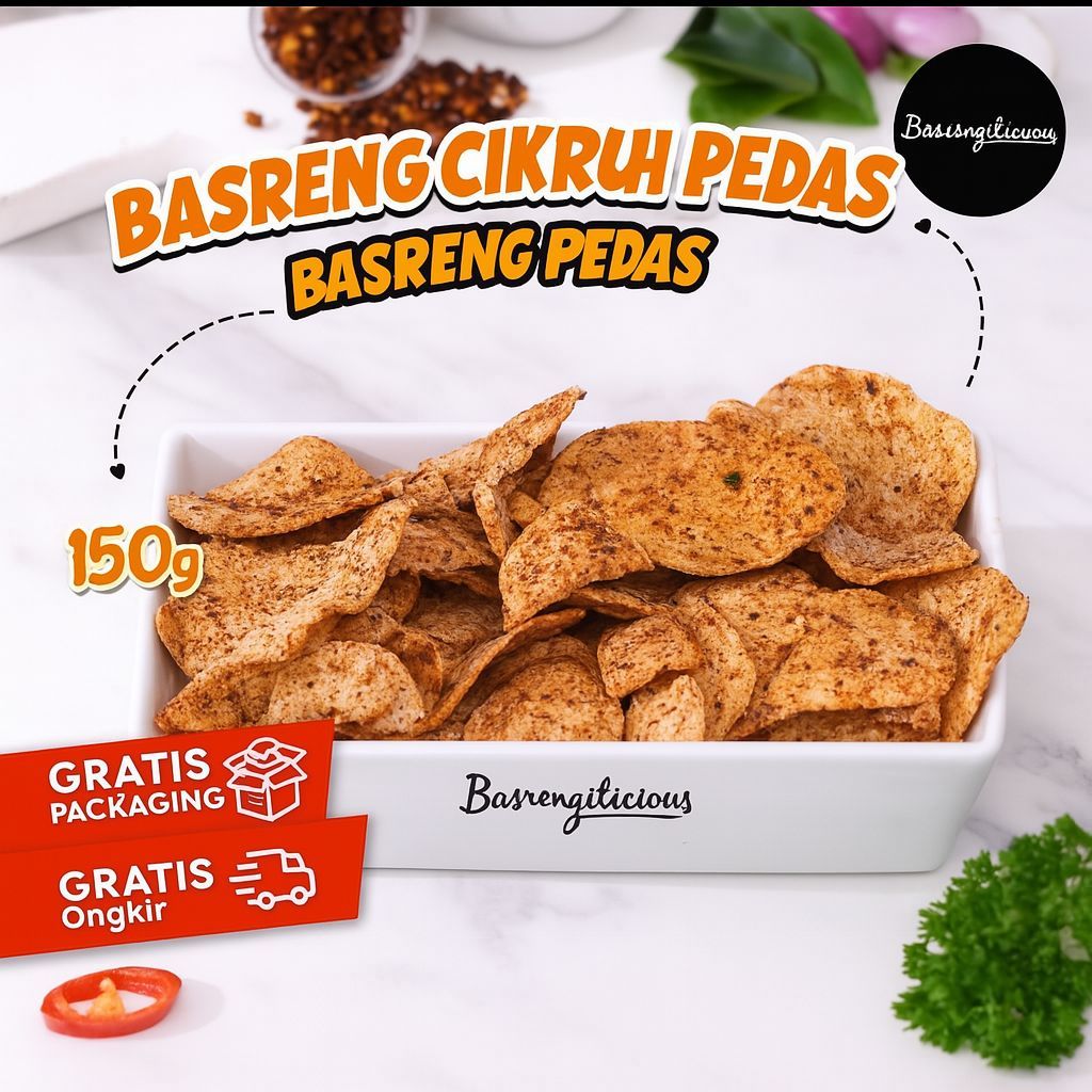 

Basreng Pedas Daun Jeruk Pedas Renyah Snack Pedas Pengiriman CEPAT BASRENG ORI PEDAS