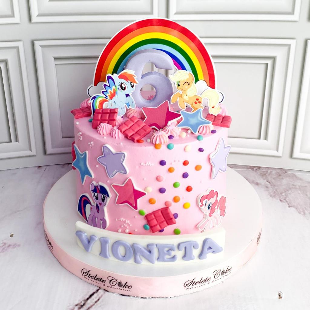 

Kue Ulang tahun/Birthday Cake/Kue Ultah tema Little Ponny/Pink Cake/Little Ponny