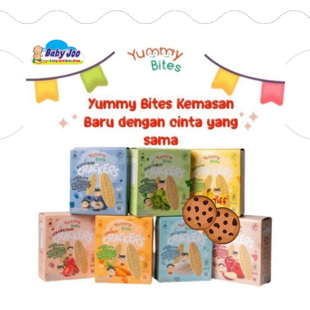 Yummy Bites Cracker Yummy Bites.Camilan bayi 8bulan.Camilan bayi sehat.Mpasi