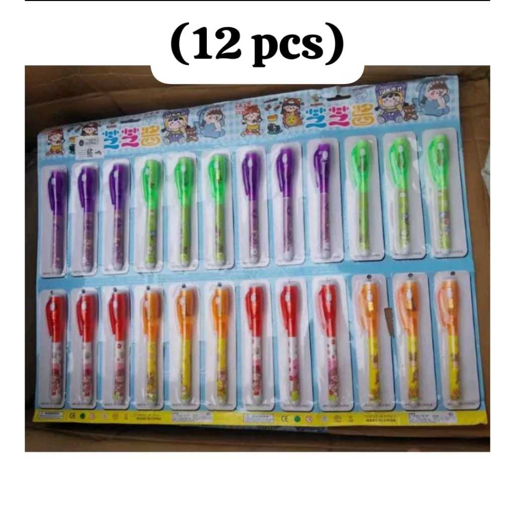 

(PAKET ISI 12 PCS) INVISIBLE PEN / BOLPEN CONTEK / MAGIC PEN / PULPEN AJAIB / BOLPEN RAHASIA