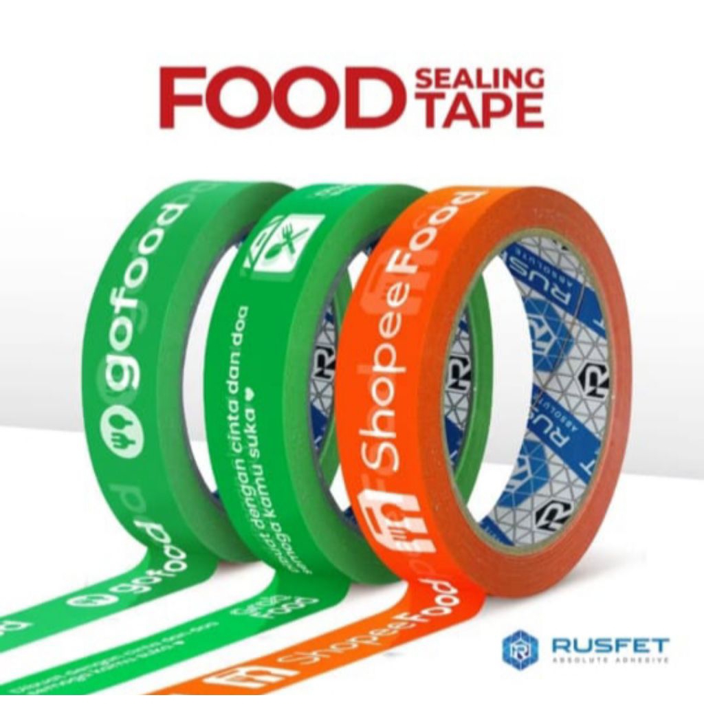 FOOD SEALING TAPE / LAKBAN MAKANAN ONLINE GO FOOD & SHOPEE FOOD