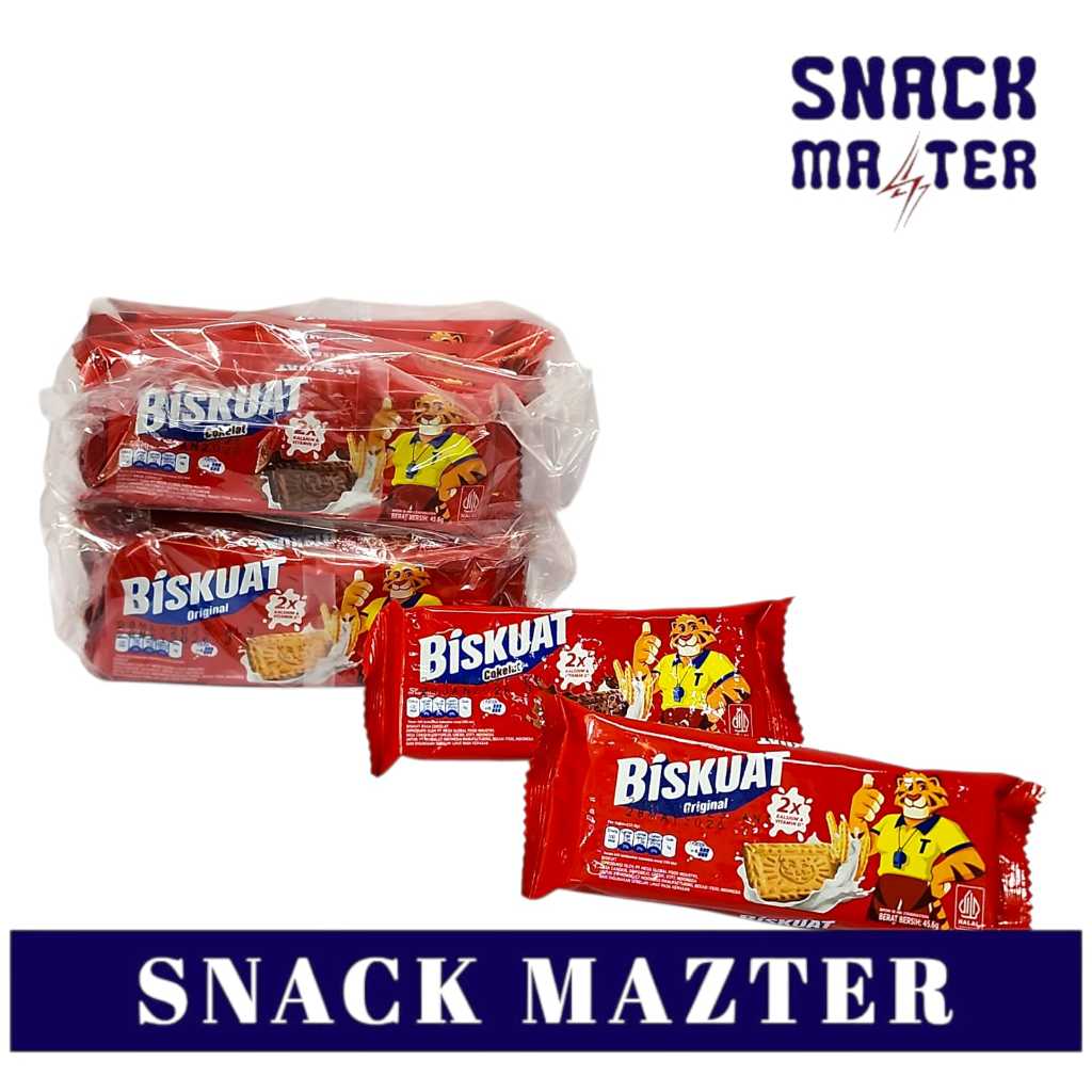 

Biskuat Biskuit Susu BIG Size PACK - ISI 4 BKS x 45 GR