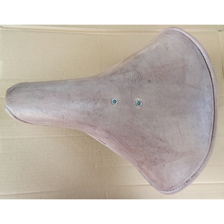 Sadel Terry Sepeda Onthel Kulit warna coklat