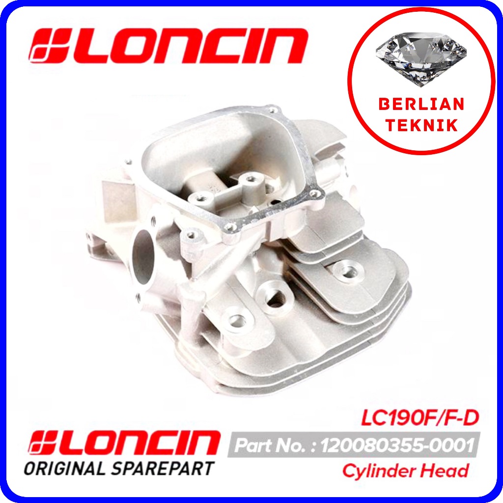 Cylinder Head Kop Loncin LC190F / LC 190 F / 420 cc / 14 cc