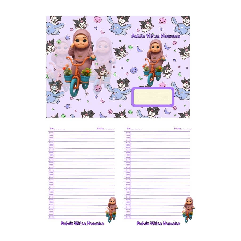 

buku tulis custom bisa pakai foto sendiri isi 38