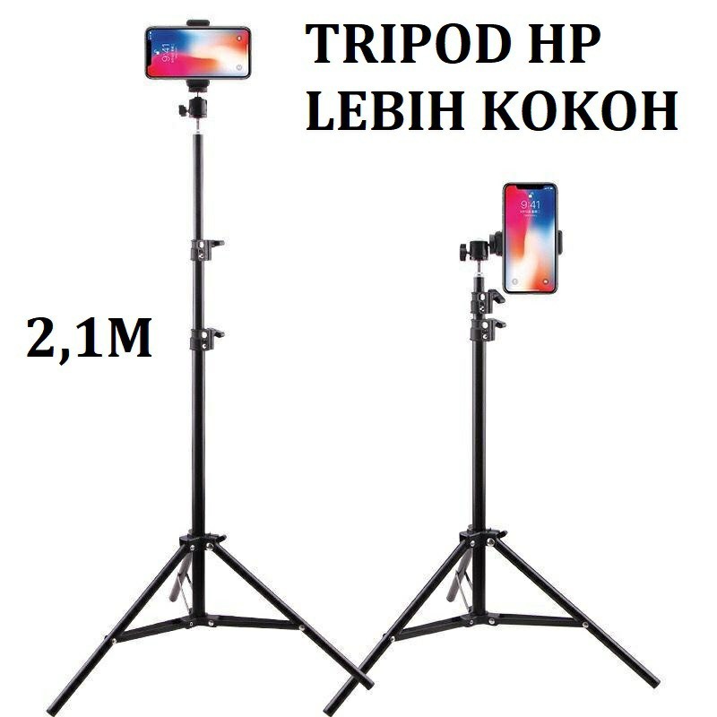 TRIPOD PANJANG 2 METER Tripod Portable Lighting Stand - Tripod Untuk Hp Dan Camera Universal Tas