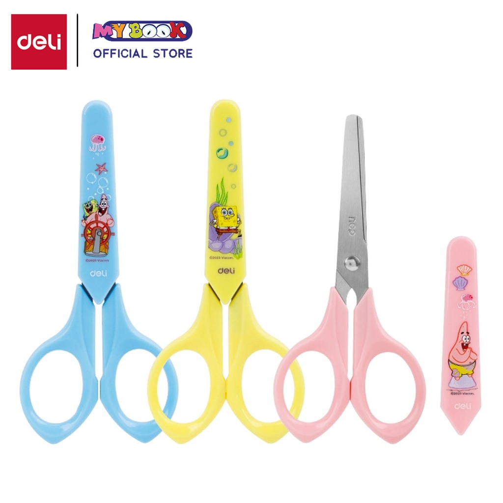 

Deli Gunting Sekolah Anak ujung tumpul / Kids Scissors Karakter Spongebob Super Wings EZ509 / EM700
