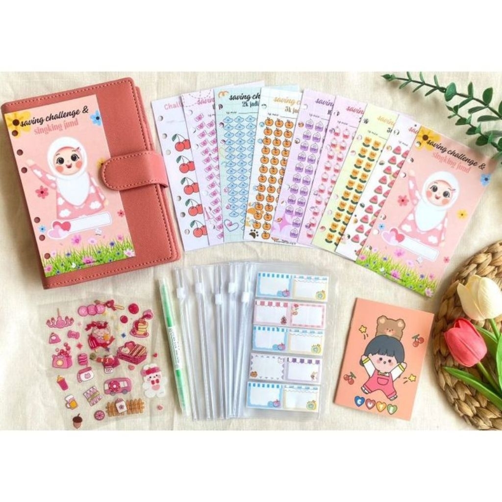 

Paket Binder Menabung A6 – Isi 10 Blok Zipper