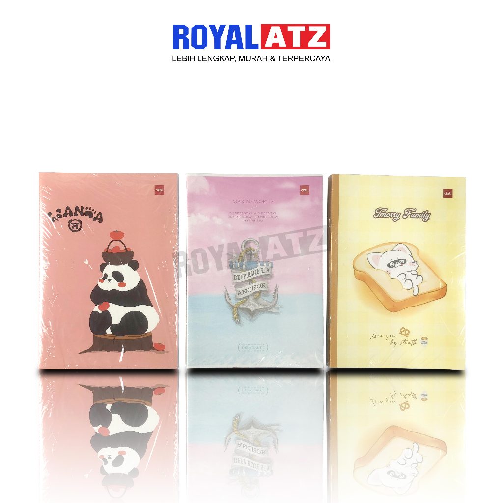 

Buku Tulis Boxy Deli 42 Lembar Per Pack Isi 10 Buku