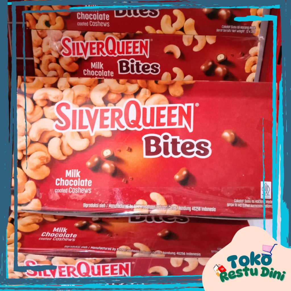 

Silverqueen Bites Cashew Milk Chocolate 1Kotak