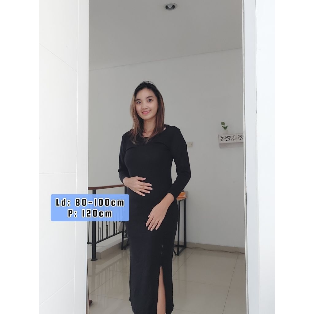 Dress coklat muda tanpa lengan