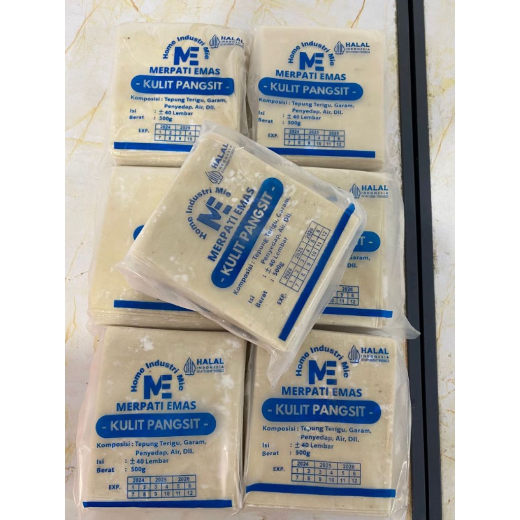 

kulit pangsit merpati emas biru isi 40 lembar