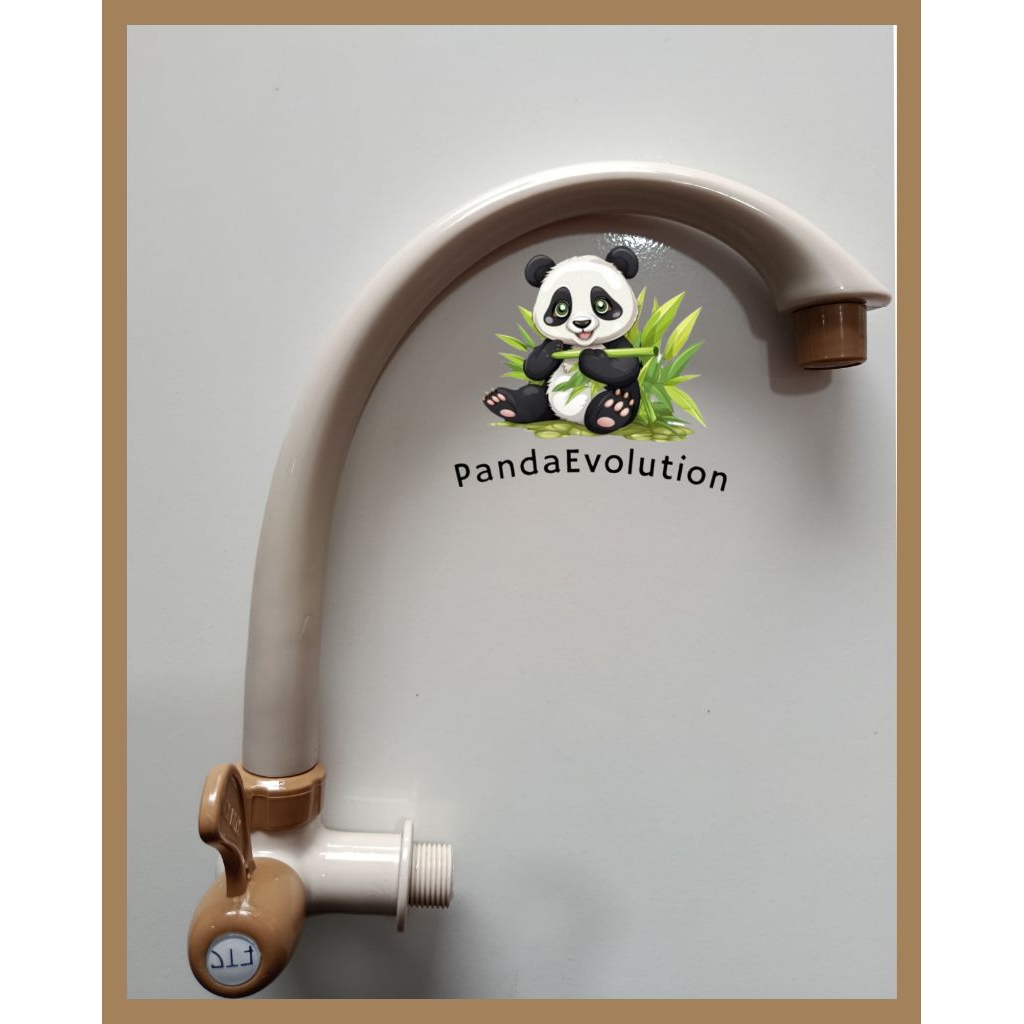 Kran wastafel Angsa Cuci Piring coklat/hijau/biru/kuning wastafel plastik