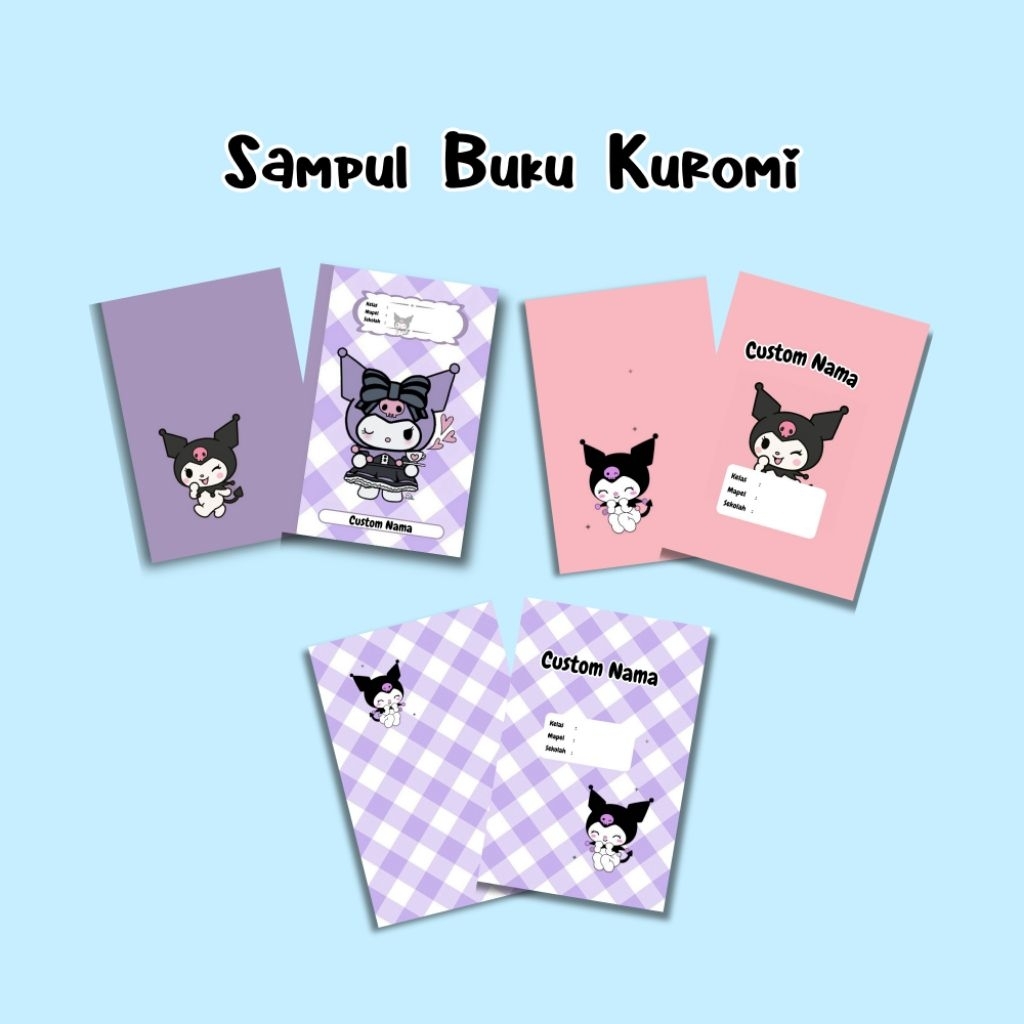 

SAMPUL BUKU KUROMI| SAMPUL BUKU MOTIF CUSTOM NAMA