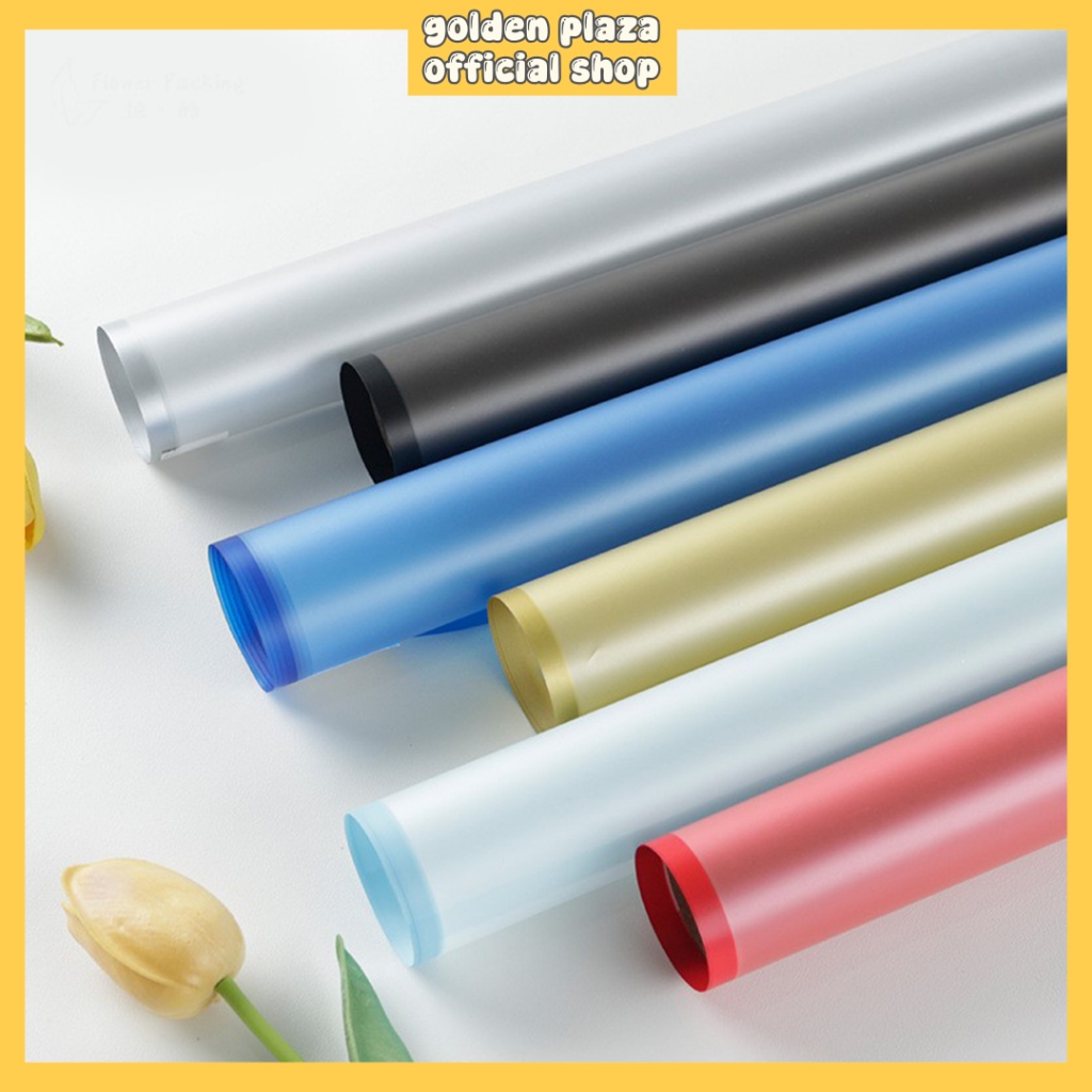 

(1 PACK ISI 20 LEMBAR) Flower Wrapping Paper Cellophane OPP Color Transparan Kertas Florist Kertas Bunga Buket List Color OPP KB6078