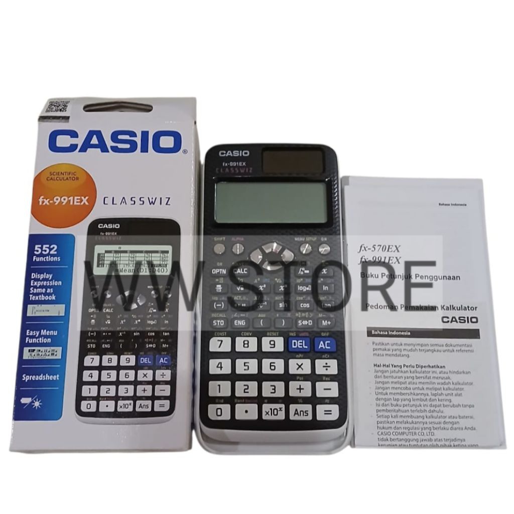 

ORIGINAL & BERGARANSI ! Kalkulator CASIO fx - 991EX CLASSWIZ SCIENTIFIC CALCULATOR