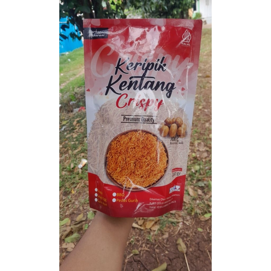 

Keripik Kentang Serut Crispy Premium 200 Gram