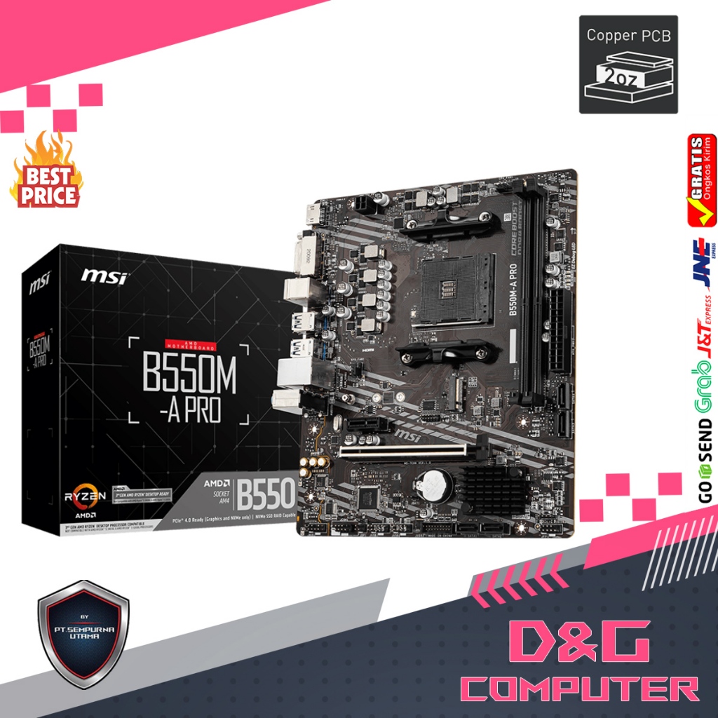 MSI MOTHERBOARD B550M A PRO
