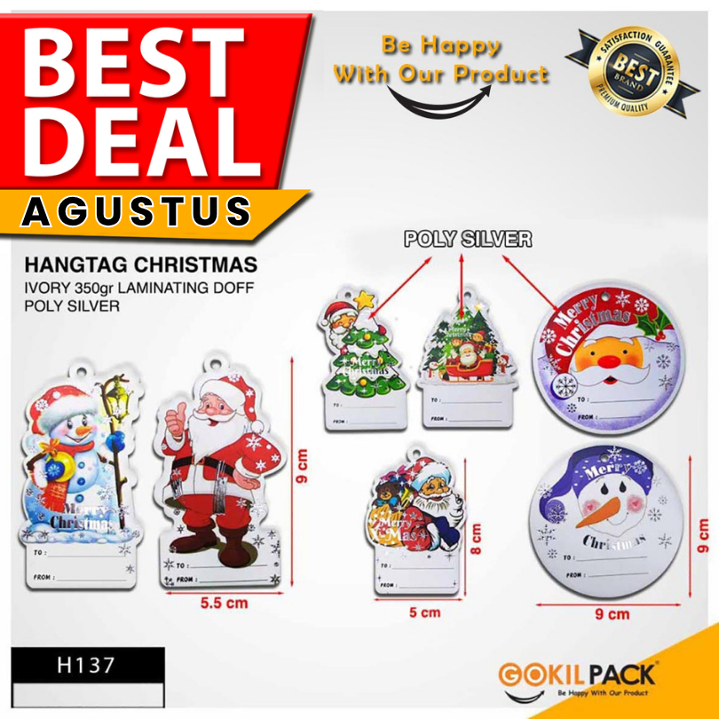 

Hangtag Natal|Merry Christmas|Hiasan|Aksesoris|Ivory|Murah|H137