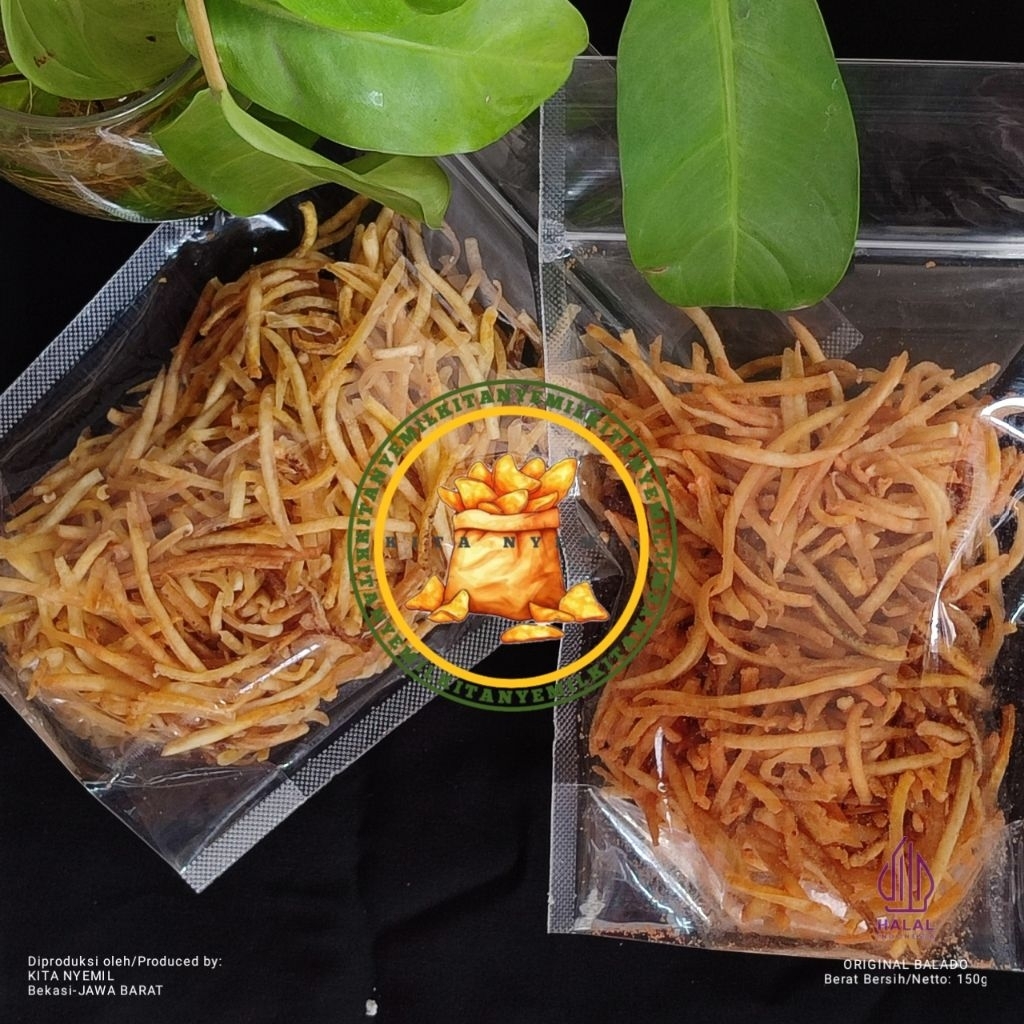 

Cemilan Jajanan Keripik Pisang stik pisang asli gurih renyah delicious 150 gram Original Balado