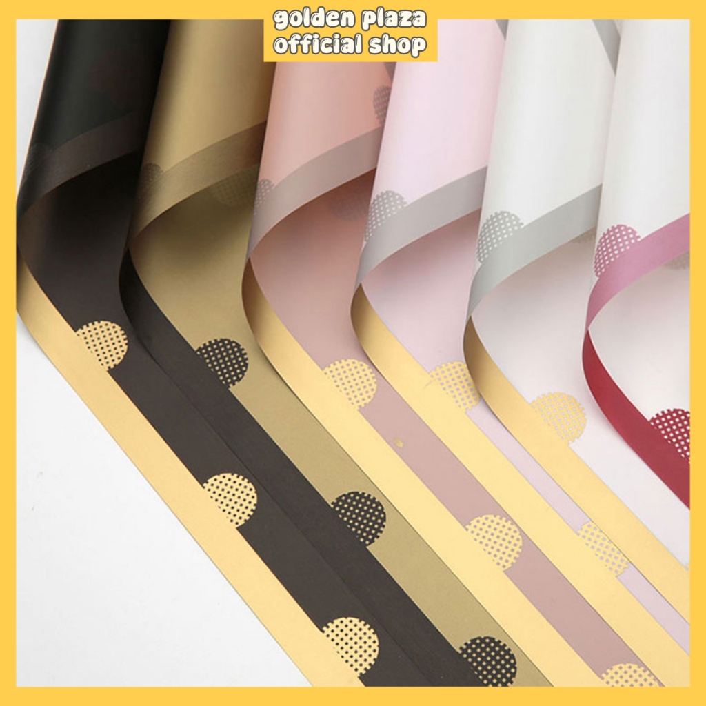 

Flower Wrapping Paper Polkadot Cellophane Kertas Bunga Buket Polkadot Florist KB6030