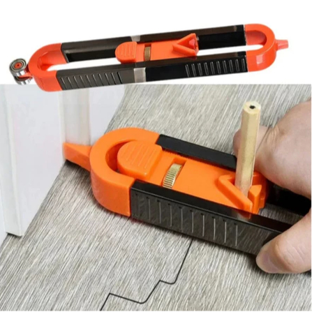 Alat Pengukur Garisan Penggaris Contour Penanda Sudut Profil Dinding Rumah Praktis Portable