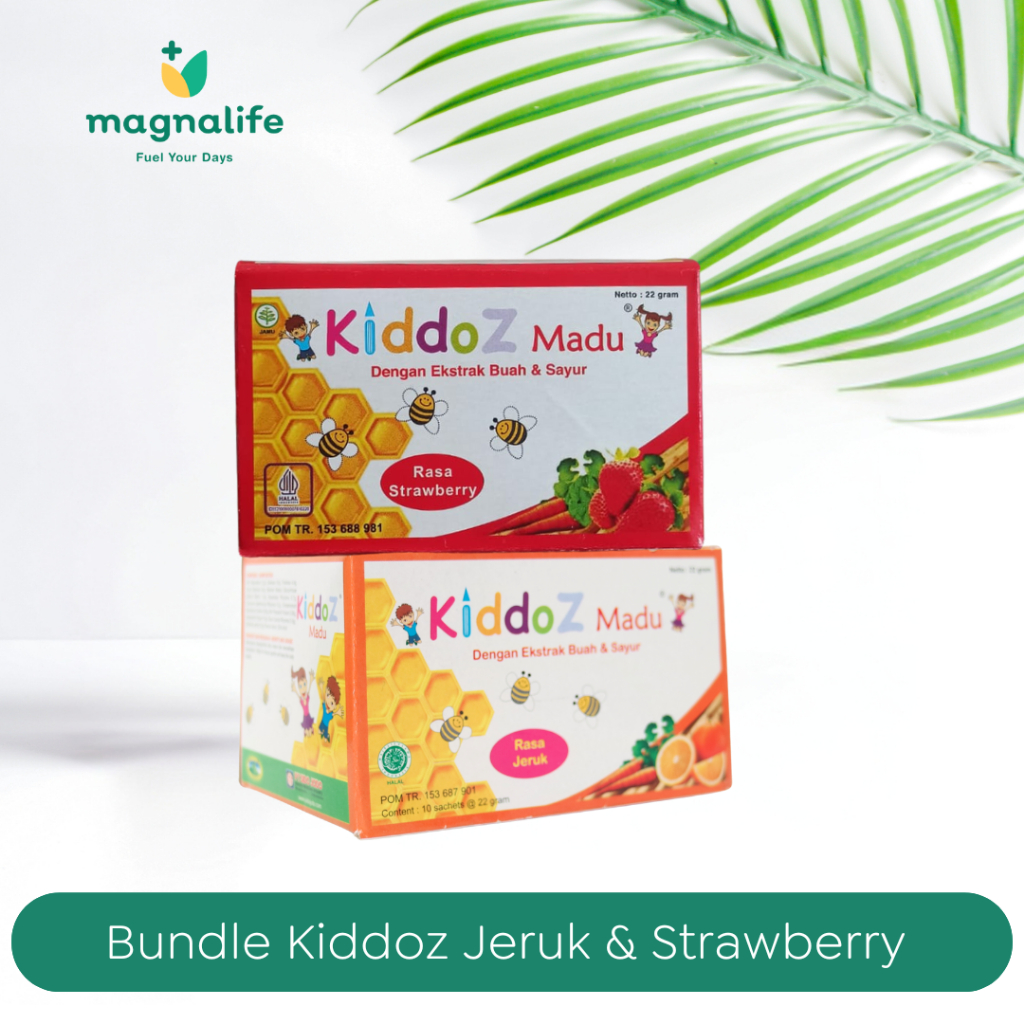 

[Magnalife] - Bundle 2 Box Kiddoz Madu Rasa Jeruk & Strawberry